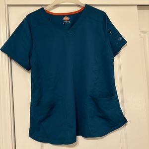 Dickies scrub top 3 pockets teal xl